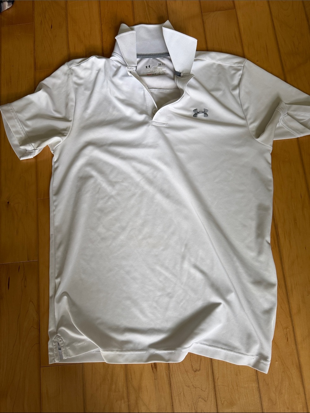 Under Armour Men’s White Polo with Subtle Logo